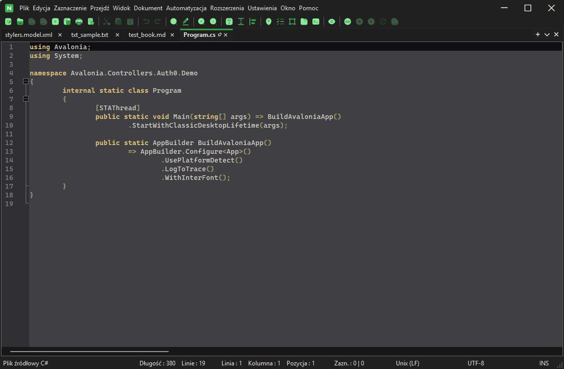 Several tabs open at once - a C++, a Python, and a JSON file, each with correct syntax highlighting